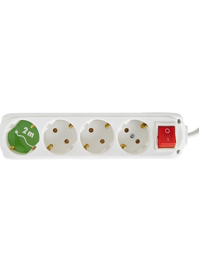 Almera Switched 4-Way Grounded 2mt Group Socket  - Image 2