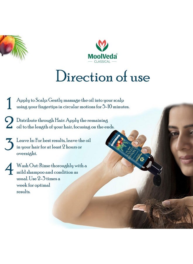 Moolveda Pure Rosemary Batana Oil for Hair Growth By Dr Sebi Sourced From Honduras | Promotes Thicker, Shiny, Stronger & Healthy Hair | Hair Fall Control | (100 ml) - Image 5