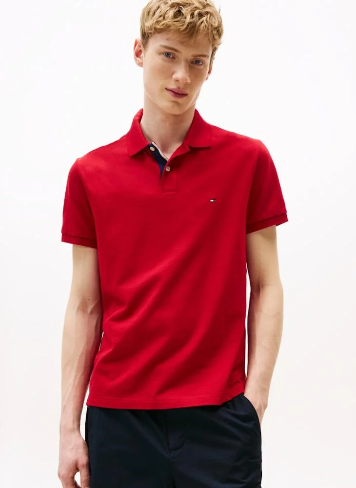 تومي هيلفيغر Americana Cotton Short Sleeve Polo