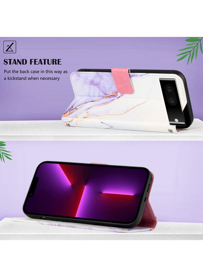 Green Tiger Case For Google Pixel 7 Pro 5G PT003 Marble Pattern Flip Leather Phone Case - Image 3