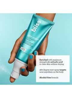 BLISS Clear Genius Body Acne Spray - 3.5 Fl Oz - Maximum Strength 2% Salicylic Acid & Niacinamide - Targets Body Acne & Prevents Future Breakouts - Post Workout - Clean - Vegan & Cruelty-Free  - Image 2