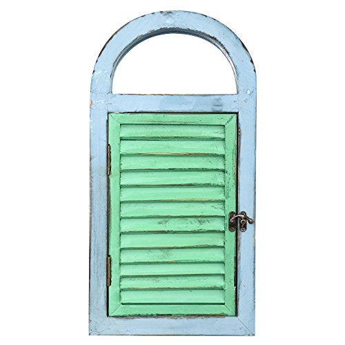 Nearly Natural Vintage Window Shutter & Mirror Wall Décor, 18.75'' x 3.5'' x 11'' - Image 2