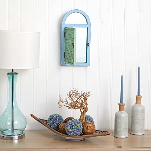 Nearly Natural Vintage Window Shutter & Mirror Wall Décor, 18.75'' x 3.5'' x 11'' - Image 4