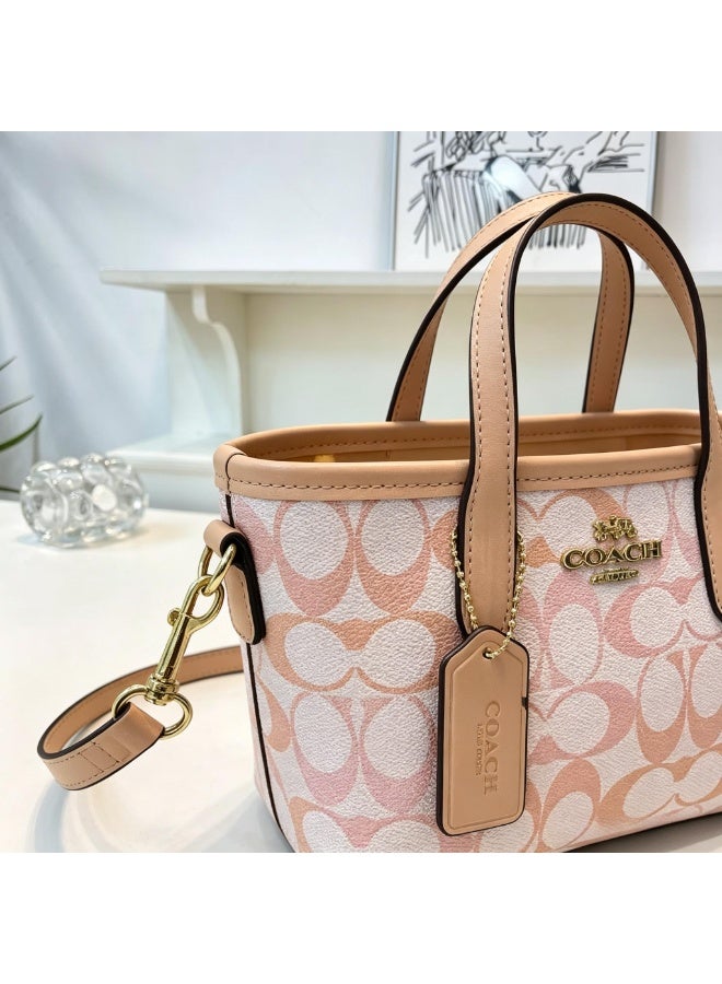 coachoutlet Monogram Mini Tote Bag with Shoulder Strap Small camera bag - Image 4