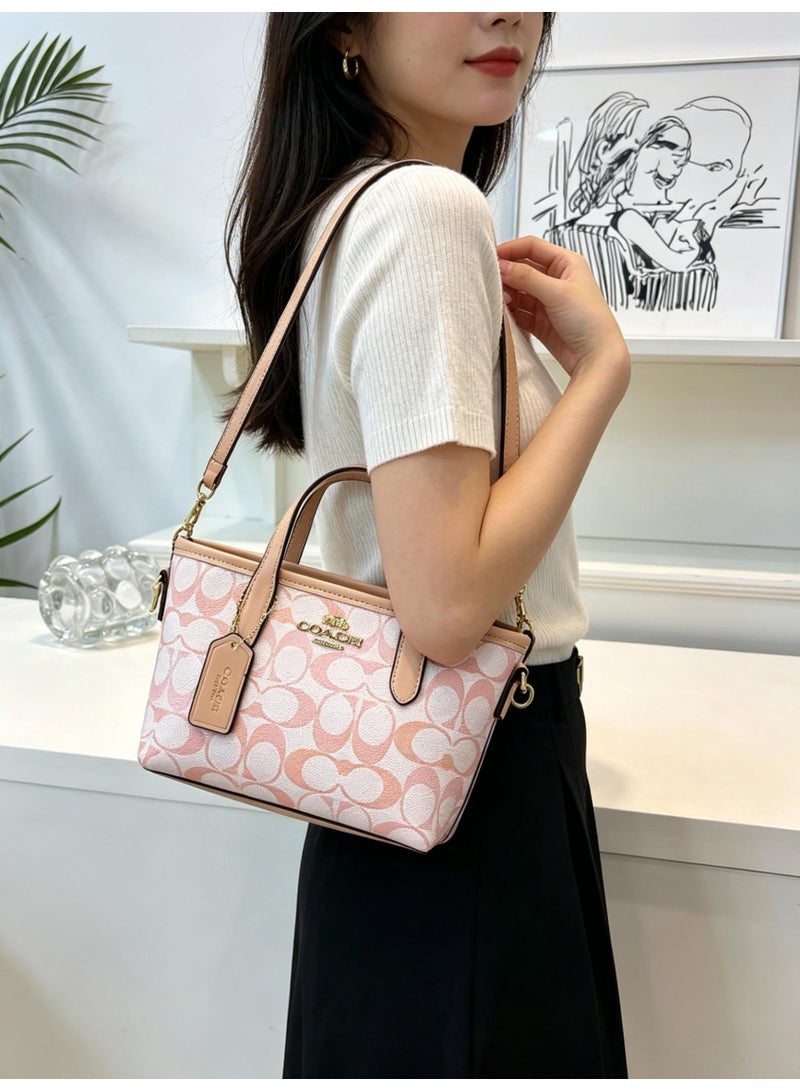 coachoutlet Monogram Mini Tote Bag with Shoulder Strap Small camera bag - Image 3