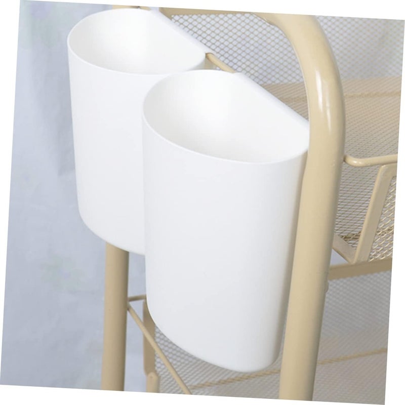 Gatuida 4Pcs Cart Hanging Baskets Multi-purpose Portable Storage Buckets for Beauty Salon Trolleys and Home Organization - Image 2