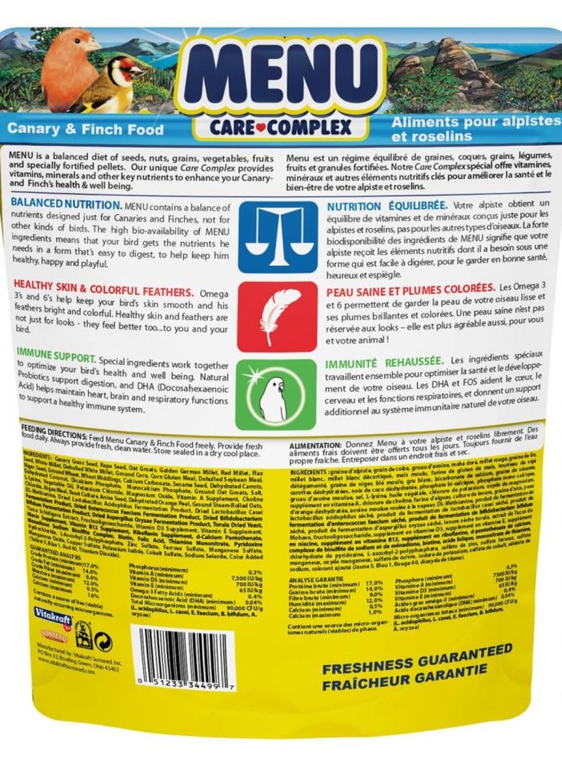Vitakraft Vitakraft Menu Premium Canary and Finch Food - Vitamin-Fortified - Daily Food for Small Pet Birds Browns 2.5 Pound (Pack of 1) - Image 2