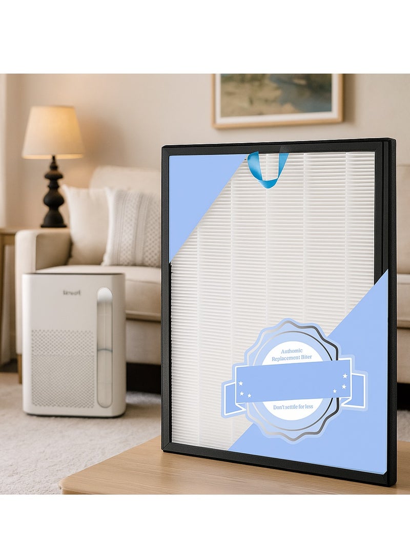 واي آند دي فلتر منقي هواء بديل (غير أصلي) – فلتر كربون نشط بمواصفات HEPA متوافق مع أجهزة ليفويت فيتال 100s. يزيل الغبار، حبوب اللقاح، وبر الحيوانات الأليفة والروائح بكفاءة. أساسي للمنازل الخليجية. - Image 1