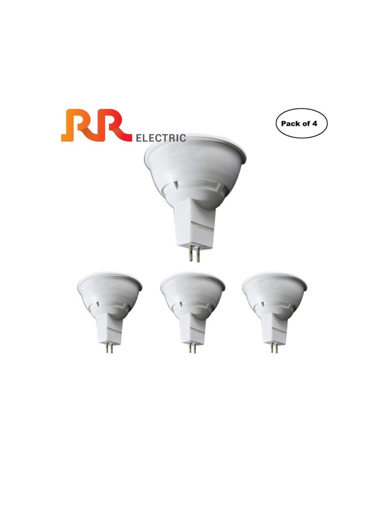 RR Lighting LED Ceiling Spot Light Energy Saver Zero UV Spot Lamp with High Lumen MR16/GU5.3 5.5W 230VAC For Indoor Home Office Daylight 6500K 5.5W Pack of 4 - Image 2