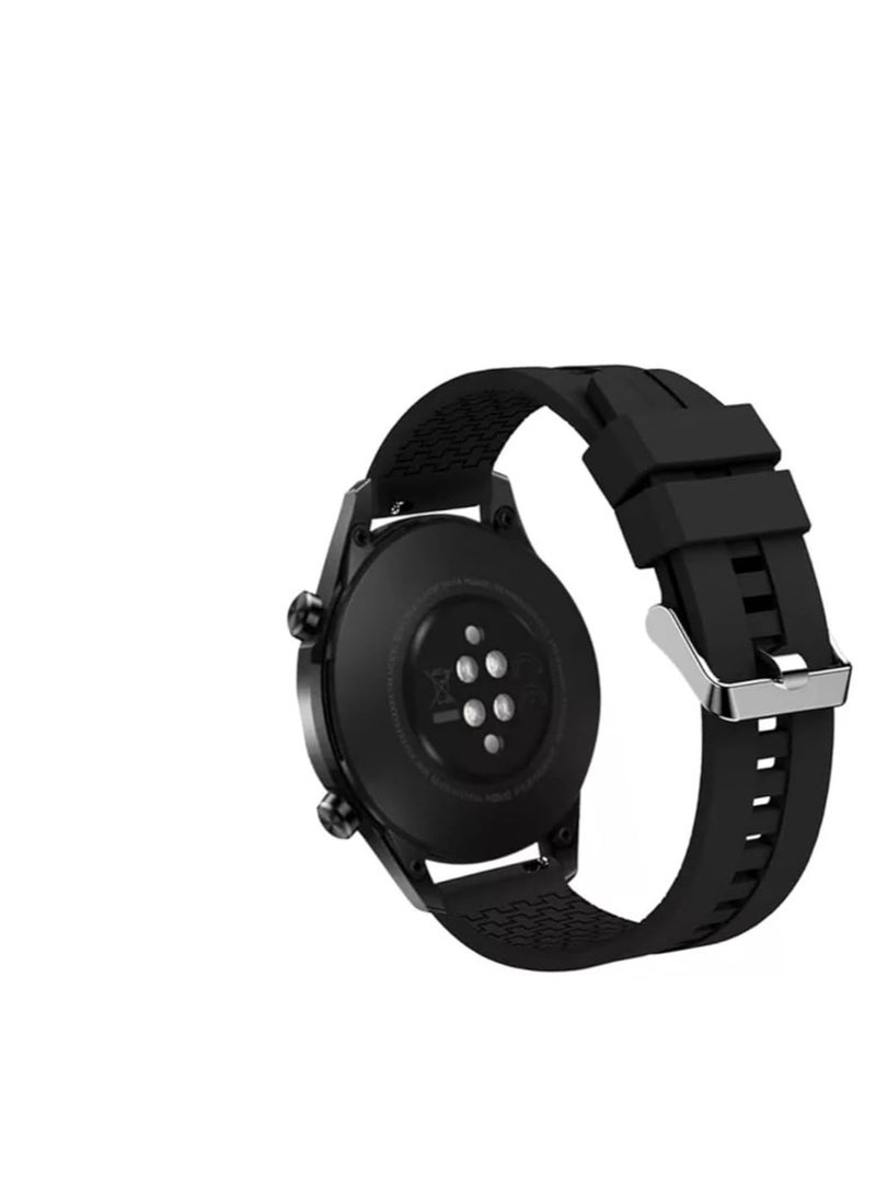 Silicone Buckle Bands 20MM Strap For Samsung Gear Sport/Watch 4/Watch 5/Watch 5 Pro/S2 classic/active 2 40mm 44mm/Amazfit GTS 3/4/4 Mini/Bip 3/Pro/GTS 2 mini/GTS 2e/Bip U - Image 1