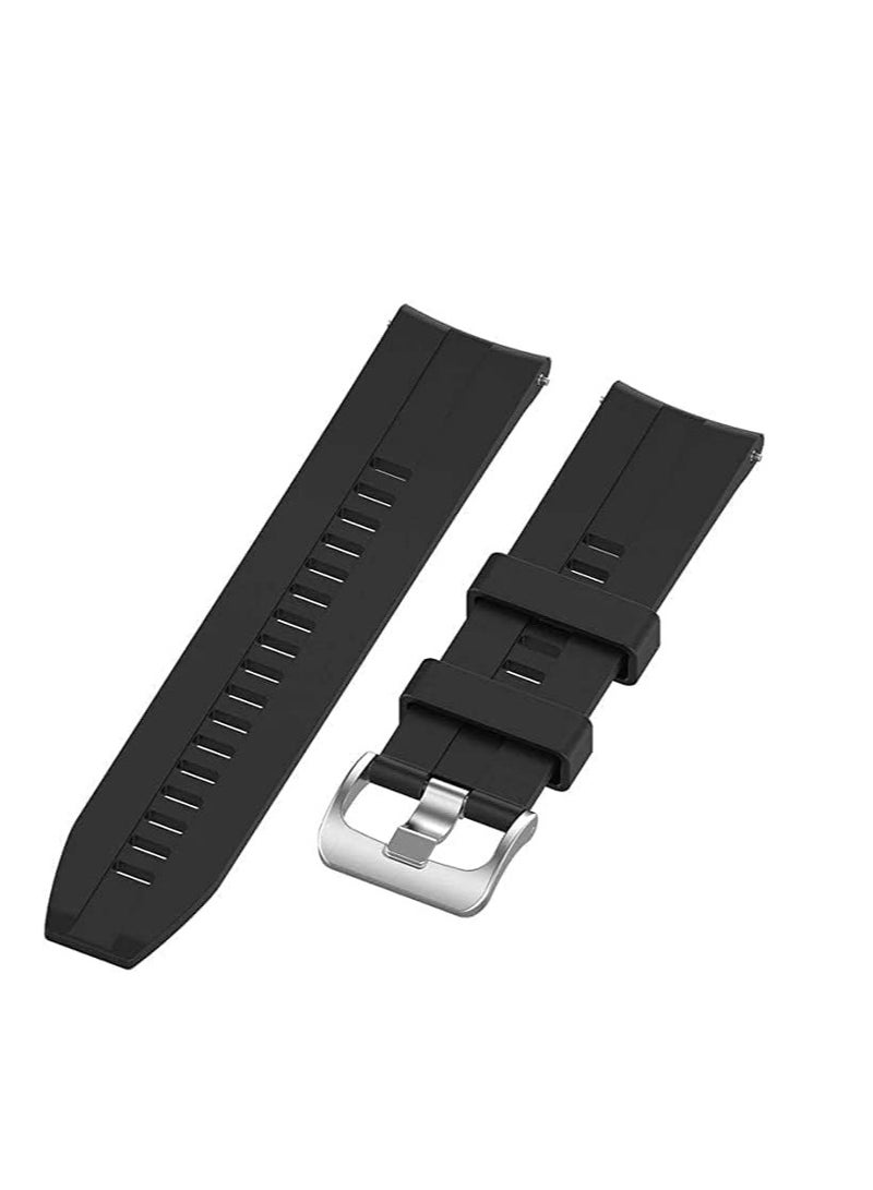 Silicone Buckle Bands 20MM Strap For Samsung Gear Sport/Watch 4/Watch 5/Watch 5 Pro/S2 classic/active 2 40mm 44mm/Amazfit GTS 3/4/4 Mini/Bip 3/Pro/GTS 2 mini/GTS 2e/Bip U - Image 2