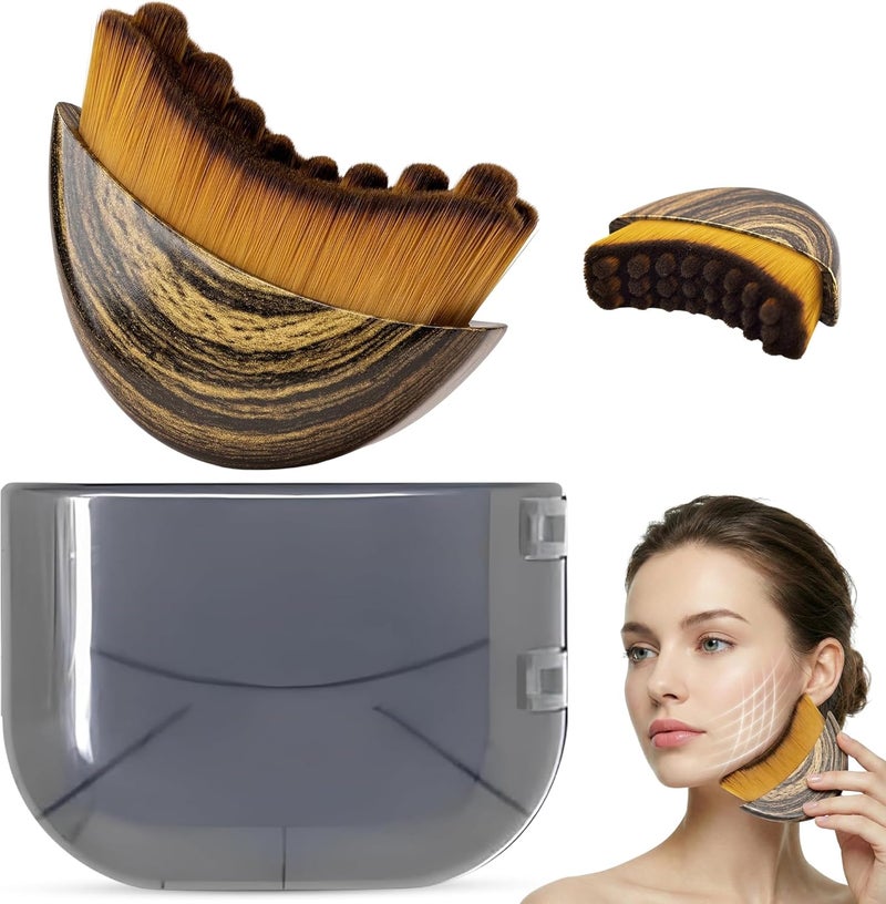 Lymphatic Contour Face Brush for Jawline Sculpting & Facial Relaxation - Image 1