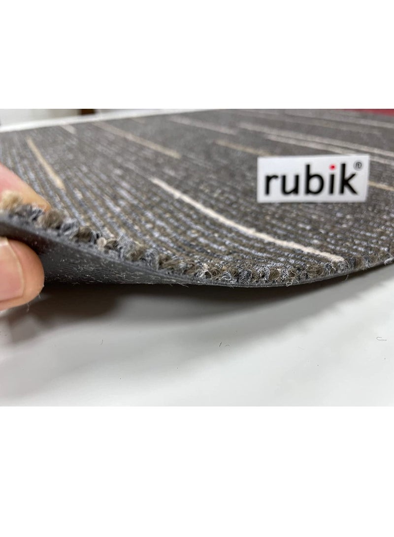 Rubik بلاط سجاد مع حشوة من البولي فينيل كلوريد مرفقة من الدرجة التجارية غير قابلة للانزلاق للأماكن الداخلية على الطراز الشمالي للمنزل والمكتب وصالة الألعاب الرياضية، بولي بروبيلين، 50 سم × 50 سم / 1 بلاط (قطعة واحدة متعددة) - Image 2