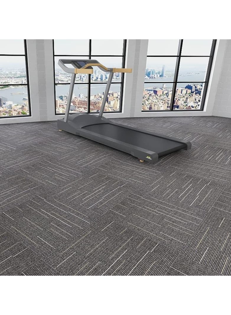 Rubik بلاط سجاد مع حشوة من البولي فينيل كلوريد مرفقة من الدرجة التجارية غير قابلة للانزلاق للأماكن الداخلية على الطراز الشمالي للمنزل والمكتب وصالة الألعاب الرياضية، بولي بروبيلين، 50 سم × 50 سم / 1 بلاط (قطعة واحدة متعددة) - Image 1