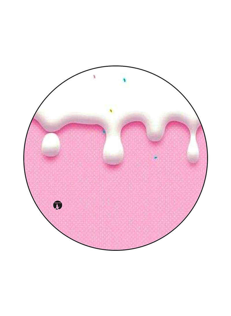 Cake Printed Mouse Pad White/Pink