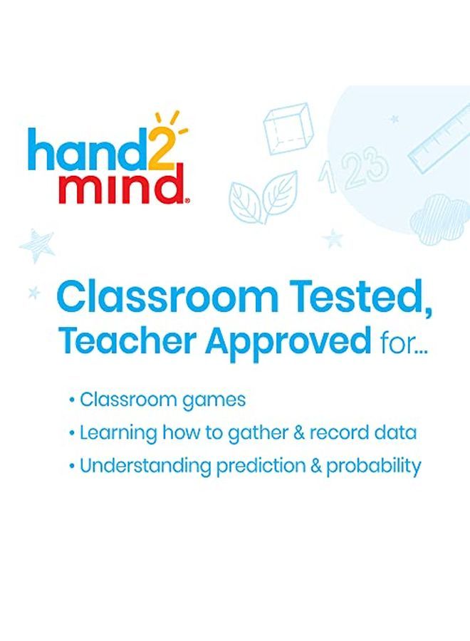 hand2mind Color And Number Spinner Wheel Plastic Square Spinners With Plastic Rotating Arrows Game Spinner Wheel Math Spinner Set Of 6 - Image 2