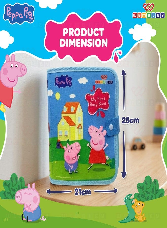 Wembley My First Busy Book | Educational Activity Book for Kids | with 8 Activity Pages | Learning Toy with 5 Finger Puppets | Birthday Gift for Toddlers (Peppa Pig) - Image 2