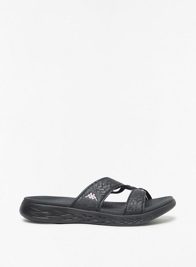 Kappa Women'S Slip-On Cross Strap Slides - Image 3