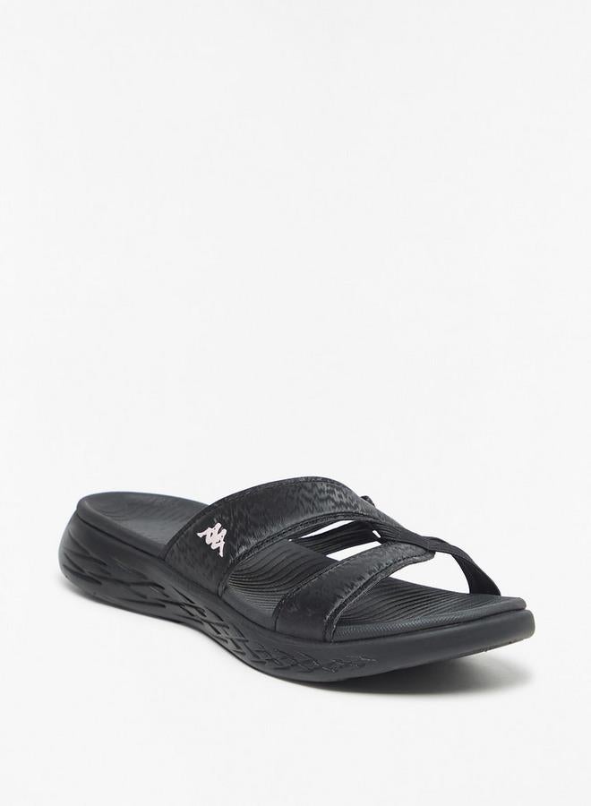 Kappa Women'S Slip-On Cross Strap Slides - Image 1