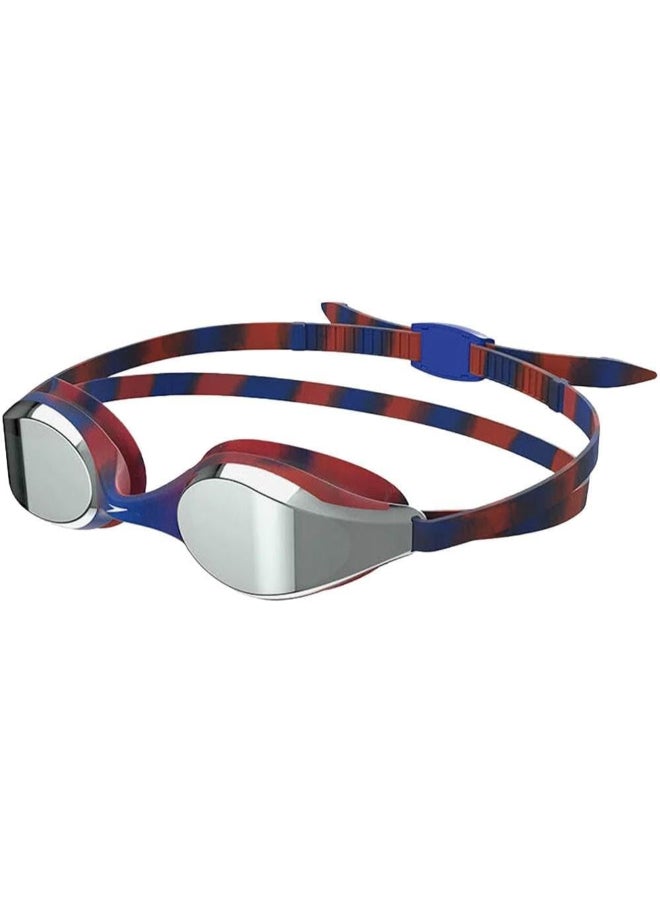 Speedo Speedo Hyper Flyer Mirror Swimming Goggles - Unisex, Navy - Premium Goggles for Performance, Durability and Everyday Use - Image 1