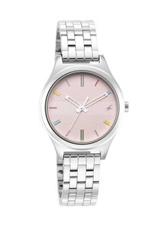 fastrack Stunners Pink Dial Silver Metal Strap Watch 6152Sm04  - Image 2