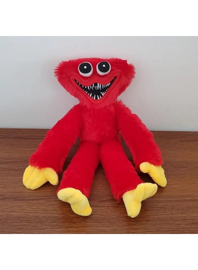 AVSHUB Huggy Wuggy Plush Soft Toy Poppy Play Time Monster Plush Horror Soft Toys for Kids Boys and Girls Toys Wild Playing Set Cute Stuffed Toy Birthday Gift (Size 45 CM,Red)