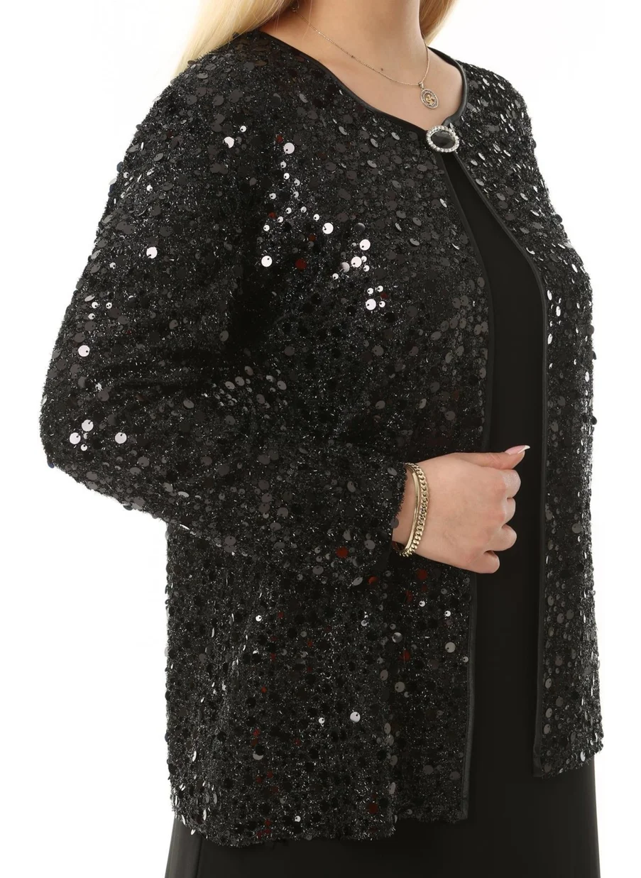 Arıkan Plus Size 3722 Jacket+Dress Set