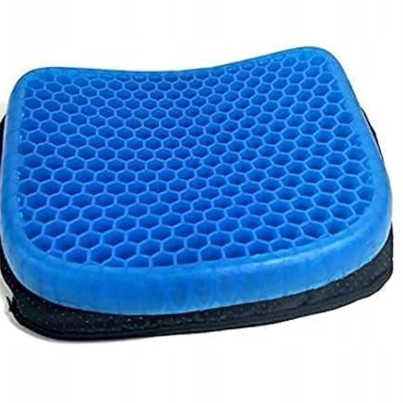 NIL JO Egg Gel Seat Cushion Sitter Soft Breathable Honeycomb Cushion Memory Seat Pillow Flex Pillow Back Support Sit On an Egg Essential Accessory for Relieve Sedentary Fatigue Sciatica - Image 1