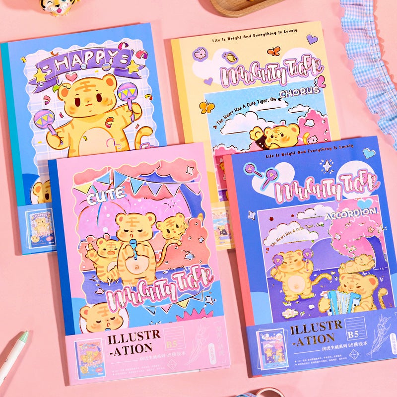 Hand Book Loose-Leaf Book Coil Release Book Cute Cartoon Release A5 Hand Account Tool Storage Drawing Book Book - Image 2