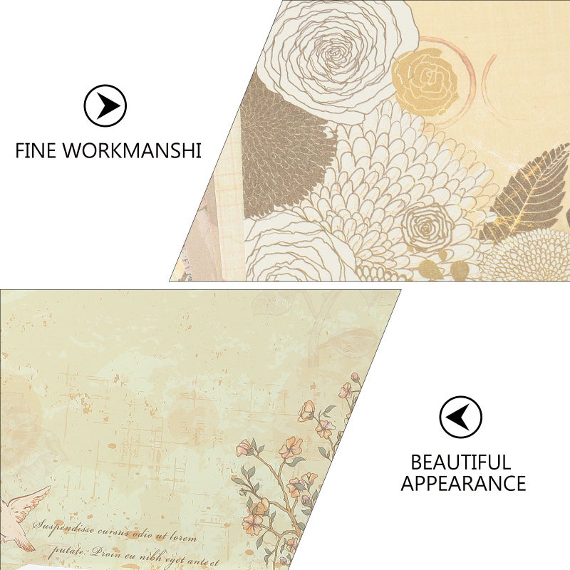 Classic Aged Stationery Paper Vintage For DIY Customization Any Occasion Correspondence 26x18x0.1cm 80Pcs - Image 4