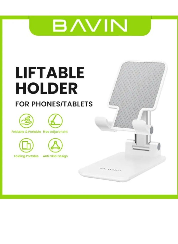 Bavin PS19 Foldable Mobile Phone Holder Aluminum Alloy Adjustable Desktop Phone Stand - Image 3