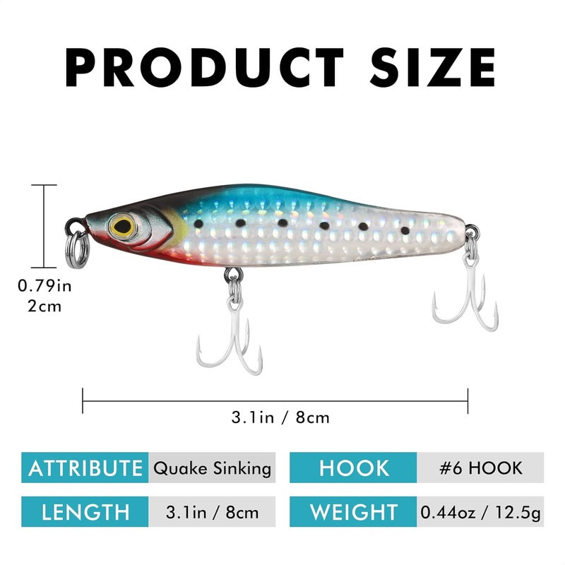 TRUSCEND Easy Catch Swimmax, Magic Noisy Turbulent Wiggling and Vibrating Actions for More Bites, Segmented Swimbait Jointed by Dyneema Strongest Fiber, Lifelike Fishing Lures for Relax Family Fishing - Image 2