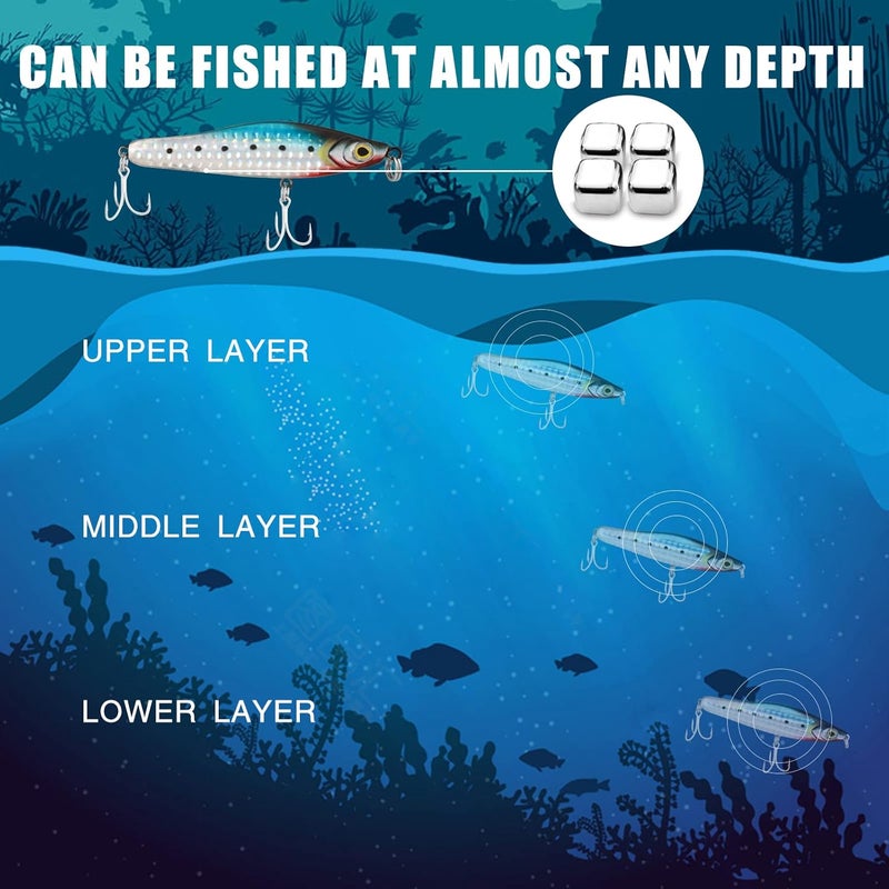 TRUSCEND Easy Catch Swimmax, Magic Noisy Turbulent Wiggling and Vibrating Actions for More Bites, Segmented Swimbait Jointed by Dyneema Strongest Fiber, Lifelike Fishing Lures for Relax Family Fishing - Image 5