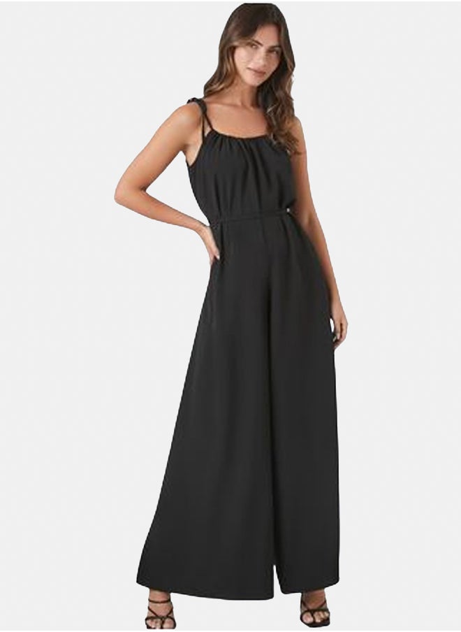 FOREVER 21 Tie-Strap Wide-Leg Jumpsuit  - Image 1