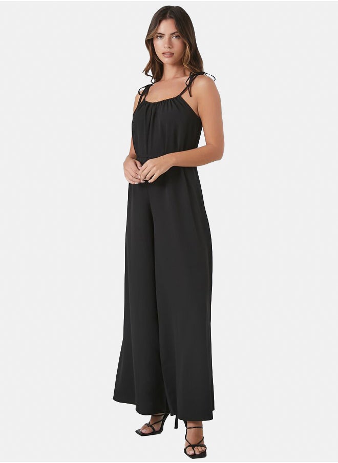 FOREVER 21 Tie-Strap Wide-Leg Jumpsuit  - Image 3