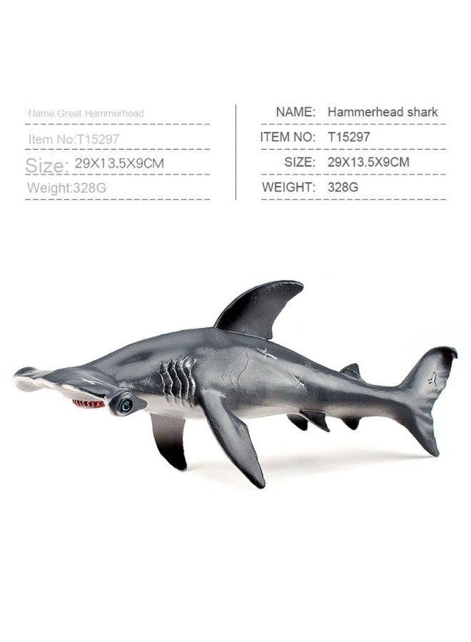 NIBEMINENT Kids Cognitive Underwater Shark Model - Realistic Hammerhead Shark Series