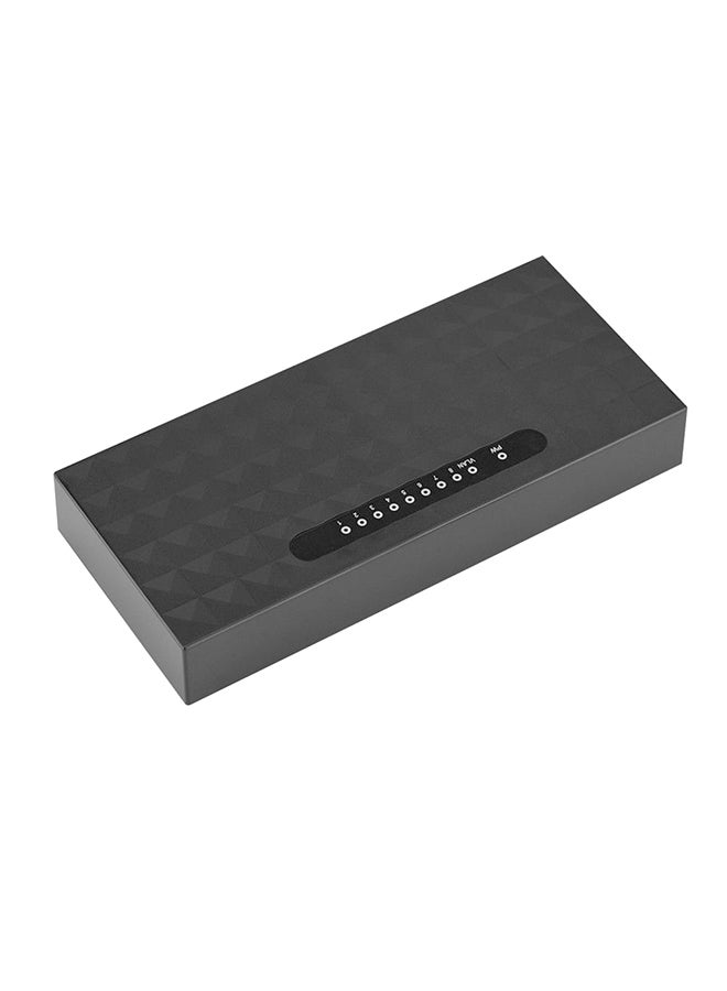 NIBEMINENT Mini LAN POE Ethernet Network Desktop Switch 8 Port 10/100Mbps Fast Hub Black 