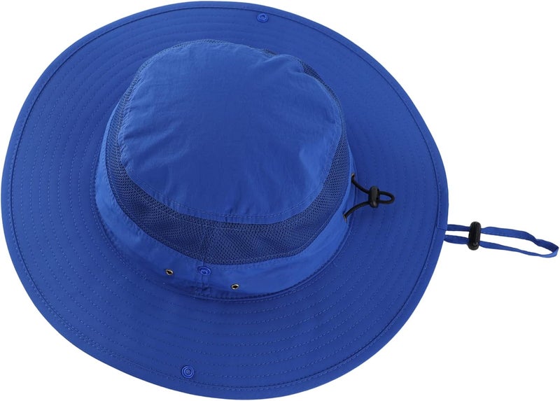 Connectyle Wide Brim Sun Hat for Men Breathable Cowboy Boonie Hat UPF 50+ Sun Protection Bucket Hat for Fishing Hiking - Image 3