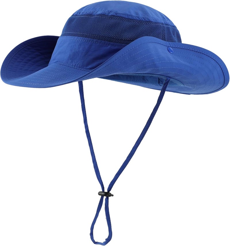 Connectyle Wide Brim Sun Hat for Men Breathable Cowboy Boonie Hat UPF 50+ Sun Protection Bucket Hat for Fishing Hiking - Image 2
