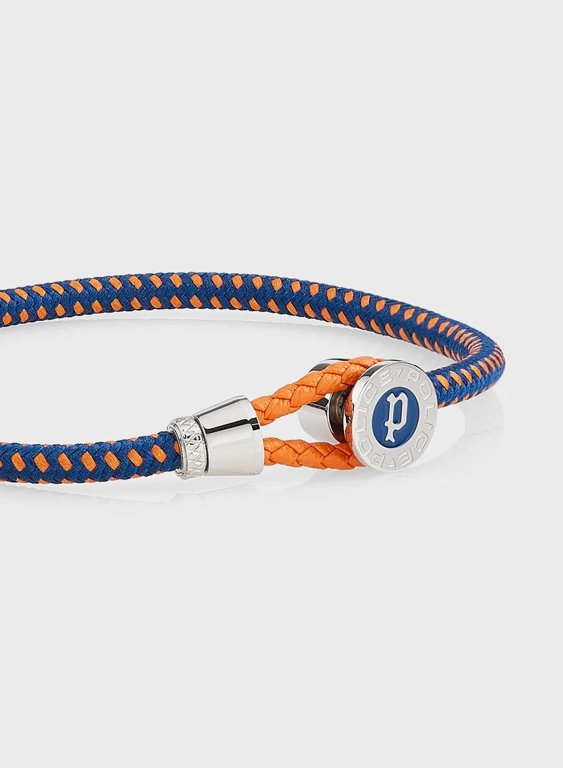 POLICE Buttoned Rope Bracelet