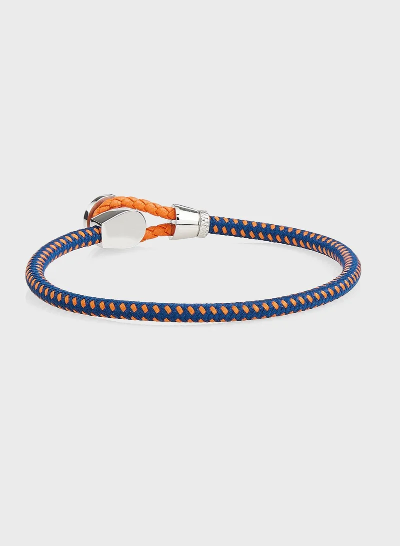 POLICE Buttoned Rope Bracelet