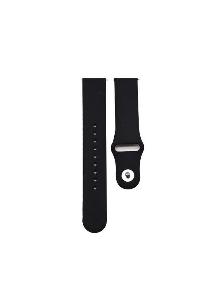 حزام سيليكون مقاس 22 مم متوافق مع حزام مقاس 22 مم لساعة CMF من Nothing Watch Pro 2 الذكية مقاس 1.32 بوصة - (حزام فقط) أحزمة سوار ذكية... أسود - Image 2