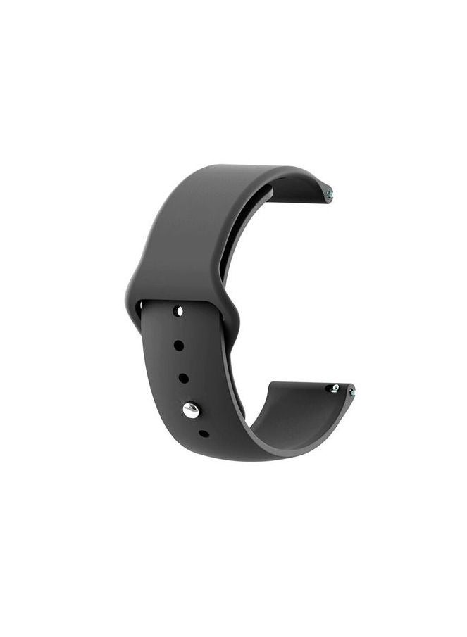 حزام سيليكون مقاس 22 مم متوافق مع حزام مقاس 22 مم لساعة CMF من Nothing Watch Pro 2 الذكية مقاس 1.32 بوصة - (حزام فقط) أحزمة سوار ذكية... أسود - Image 1
