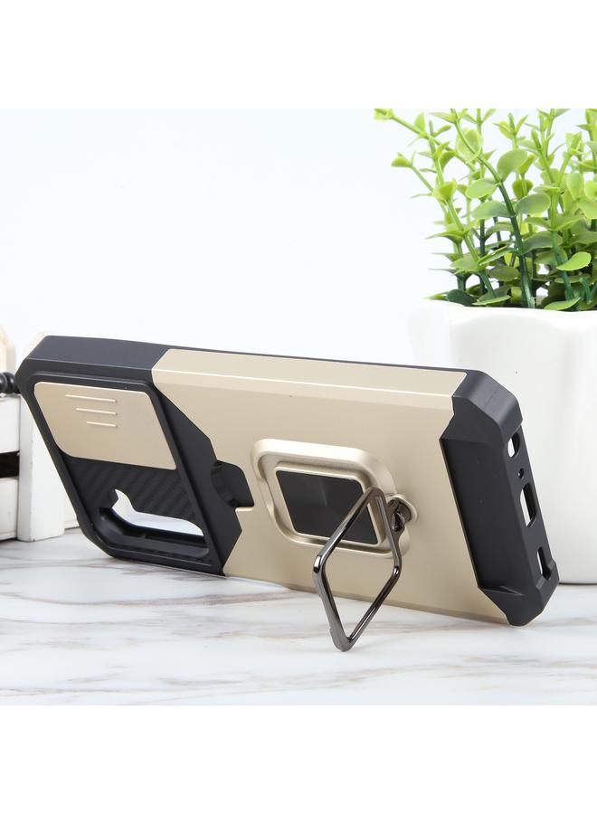 اس-توب جراب لهاتف Samsung Galaxy A25 مزود بكاميرا وفتحة بطاقة وغطاء هاتف PC+TPU - Image 5