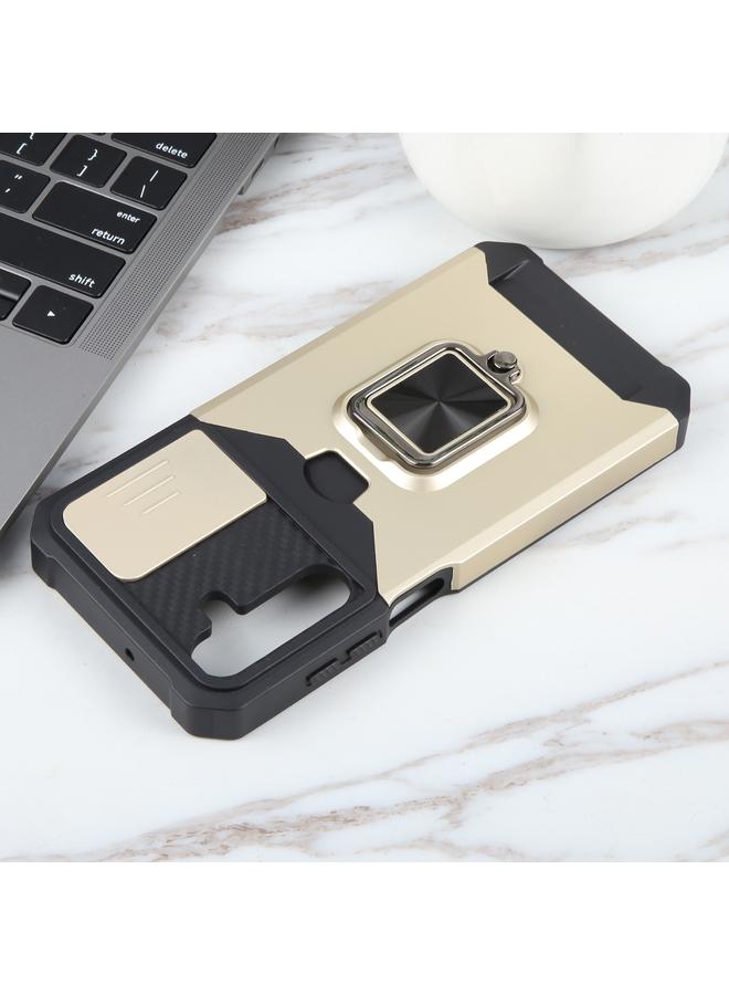 اس-توب جراب لهاتف Samsung Galaxy A25 مزود بكاميرا وفتحة بطاقة وغطاء هاتف PC+TPU - Image 4