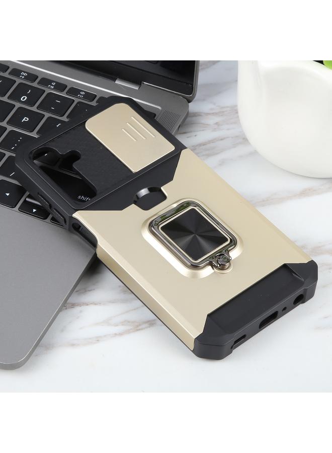 اس-توب جراب لهاتف Samsung Galaxy A25 مزود بكاميرا وفتحة بطاقة وغطاء هاتف PC+TPU - Image 2