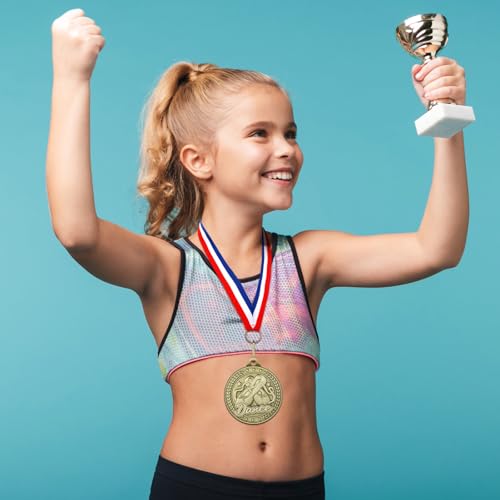 Ferreve 24 Pcs Dance Award Medals with Neck Ribbons Dance Trophy Ballet Competitions Award Prize Ballet Party Winner Gift for Dancers - Image 4