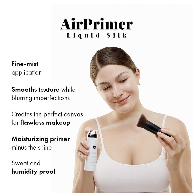 Jerome Alexander MagicMinerals LiquidSilk Air Primer by Jerome Alexander, Spray Formula Smoothes Skin & Minimizes Appearance of Pores for Flawless Makeup Application - Image 2