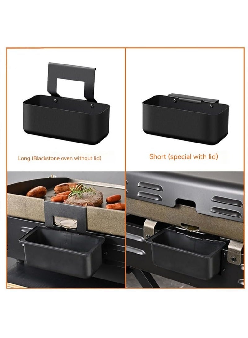 5PCS Adjustable Blackstone Grease Catcher,  Silicone Grease Cup Storage, Suitable for 17, 22, 28And30-inch Blackstone Grease Trap (7.08*2.75*3.14in) - Image 5