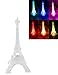 DreamsEden DreamsEden LED Light Up Flash Eiffel Tower Lamp - Color Changing Paris Decor for Bedroom Desk Cake Topper Centerpiece  - Image 2